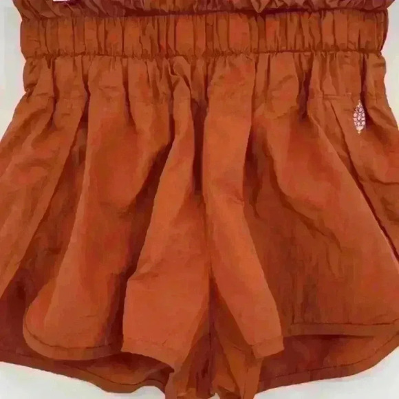 NWOT Free People Movement Way Home Shorts Size XS in Copper Brown - Picture 3 of 3